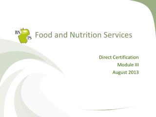 PPT - Food and Nutrition Services PowerPoint Presentation, free ...