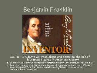 PPT - Benjamin Franklin PowerPoint Presentation, Free Download - ID:1968691