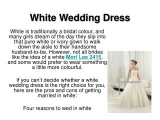 White Wedding Dress