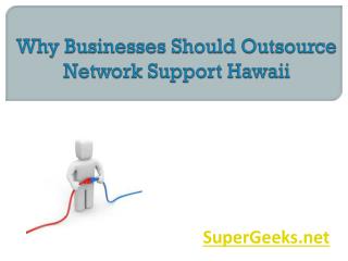 Why Businesses Should Outsource Network Support Hawaii