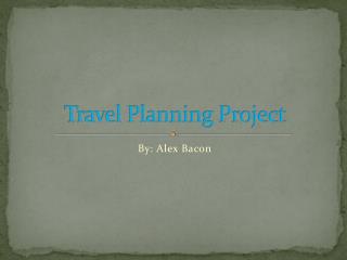 Travel Planning Project