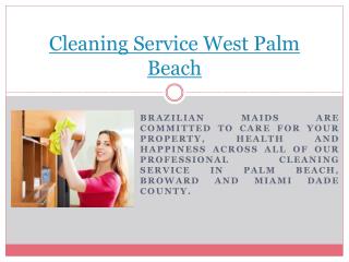 Cleaning Service Boca Raton
