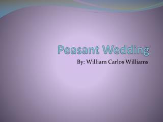 Peasant Wedding
