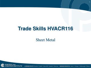 Trade Skills HVACR116