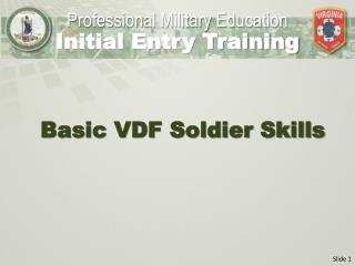 Basic VDF Soldier Skills