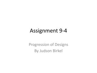 Assignment 9-4