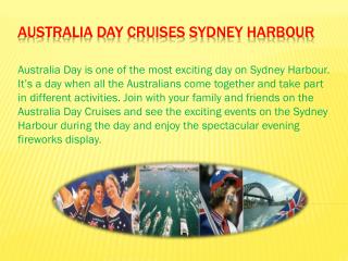 Australia Day Cruises