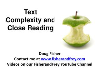 Text Complexity and Close Reading