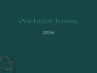 Oral English Training