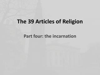 The 39 Articles of Religion