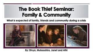 The Book Thief Seminar: Family & Community