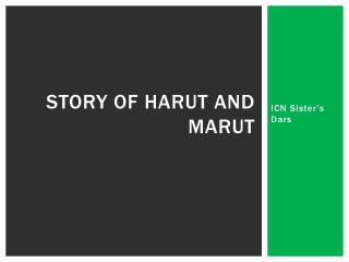 Story of Harut and Marut