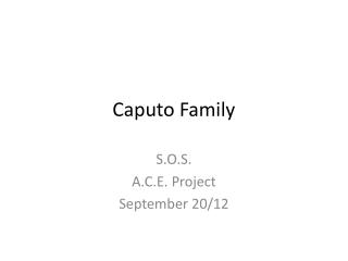 Caputo Family
