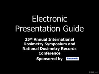 Electronic Presentation Guide