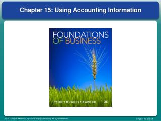 Chapter 15: Using Accounting Information