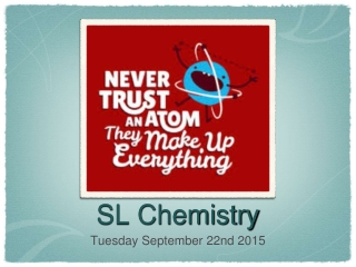 SL Chemistry
