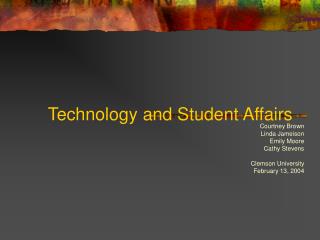 Technology and Student Affairs