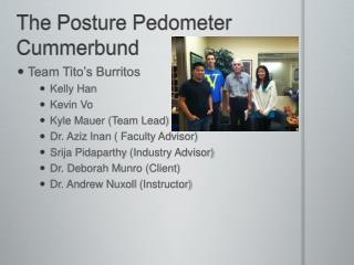 The Posture Pedometer Cummerbund