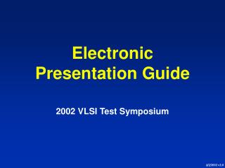 Electronic Presentation Guide