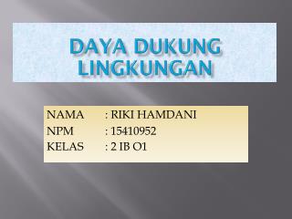 daya dukung lingkungan