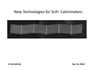 New Technologies for SciFi Calorimeters.