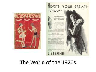 The World of the 1920s