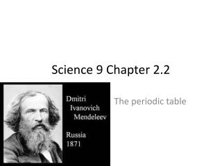 Science 9 Chapter 2.2