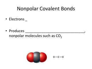 Nonpolar Covalent Bonds