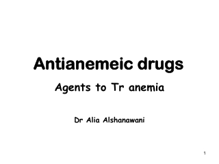 Antianemeic drugs