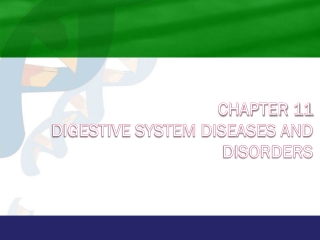 Chapter 11 Digestive System Diseases and Disorders
