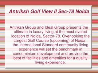 Golf View II,Antriksh Golf View II,Antriksh Golf View II Noi
