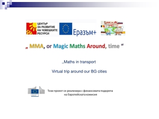 ,,Maths in transport Virtual trip around our BG cities