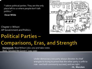 Political Parties – Comparisons, Eras, and Strength