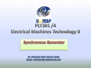PLT301 /4 Electrical Machines Technology II