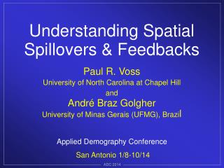 Applied Demography Conference San Antonio 1/8-10/14