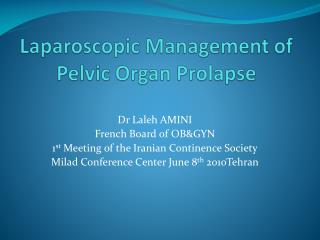 PPT - Uterine prolapse Diagnostic and surgical management (1 ...