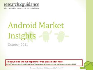 Android Market Insights- October 2011