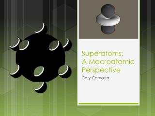 Superatoms : A M acroatomic Perspective