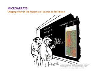 MICROARRAYS: Chipping Away at the Mysteries of Science and Medicine