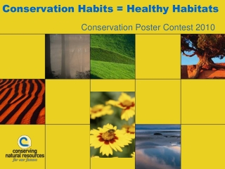 Conservation Habits = Healthy Habitats