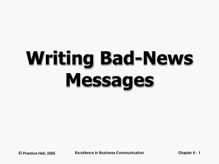 Writing Bad-News Messages