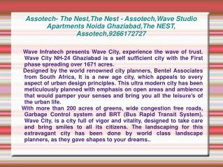 Assotech- The Nest,The Nest - Assotech,Wave Studio Apartment