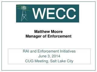 Matthew Moore Manager of Enforcement