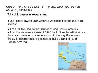 7:1a U.S. overseas expansion: