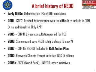 A brief history of REDD