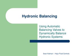 Hydronic Balancing