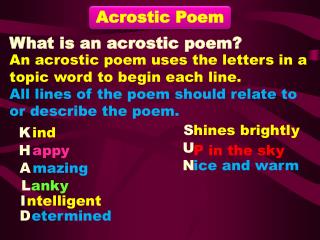Acrostic Poem