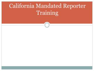 mandated reporter training california