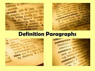 definition paragraph examples