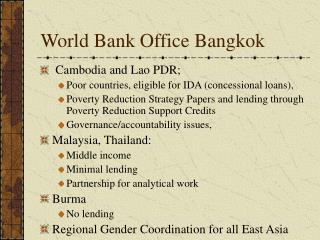 World Bank Office Bangkok